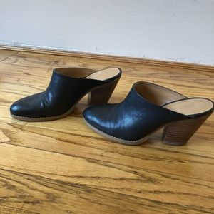 LEATHER high heeled mules Nine West Hannah